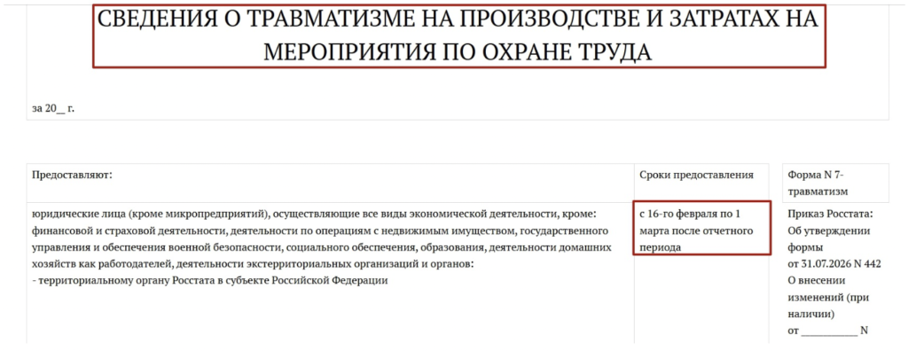 Росстат утвердил новую форму № 7